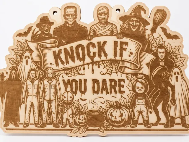 Spooky Halloween Door Sign