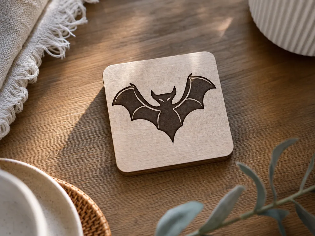 Halloween Bat Coaster