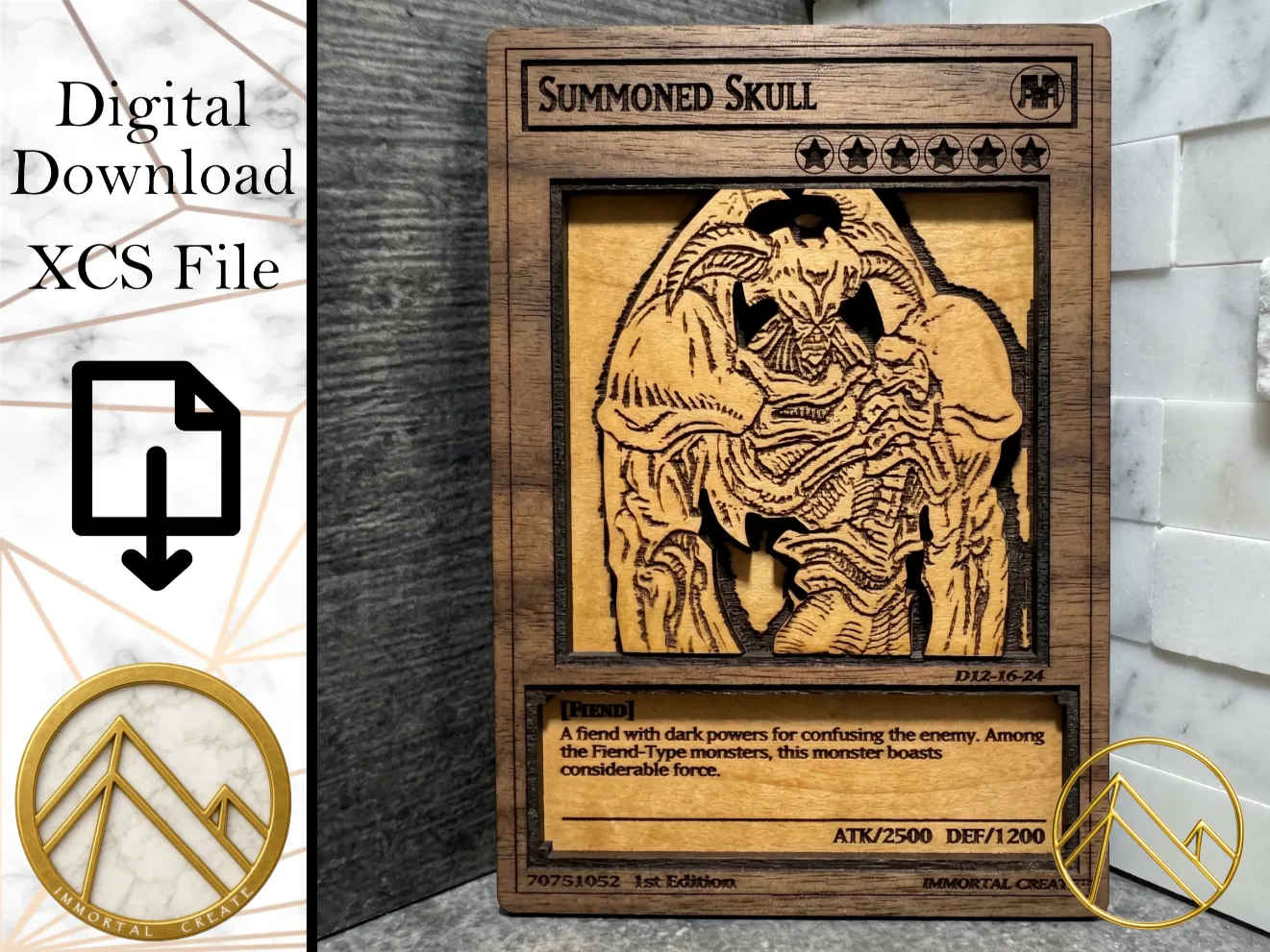 Summoned Skull (Wood Card)