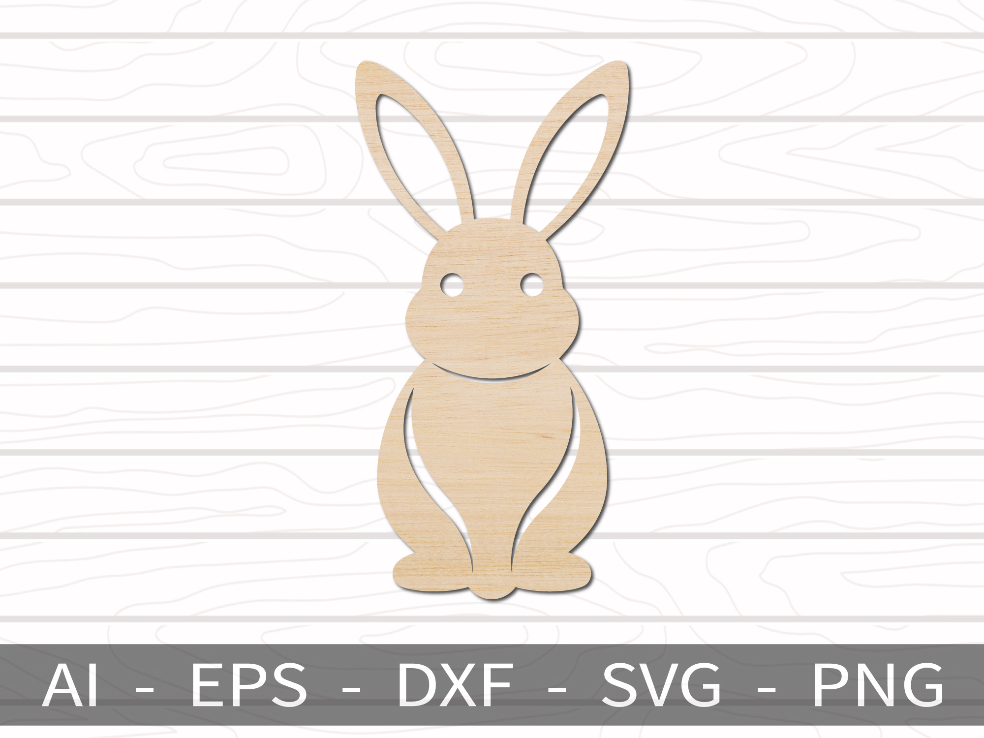 [Laser cut and engrave] Easter Bunny - Laser Cutting Design