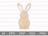 [Laser cut and engrave] Easter Bunny - Laser Cutting Design