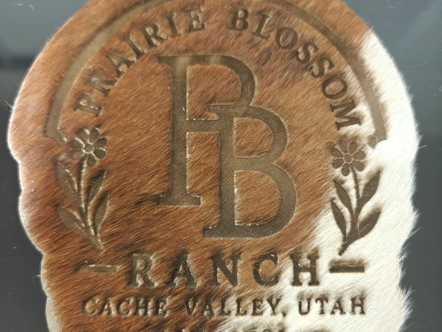 Engraving on leather