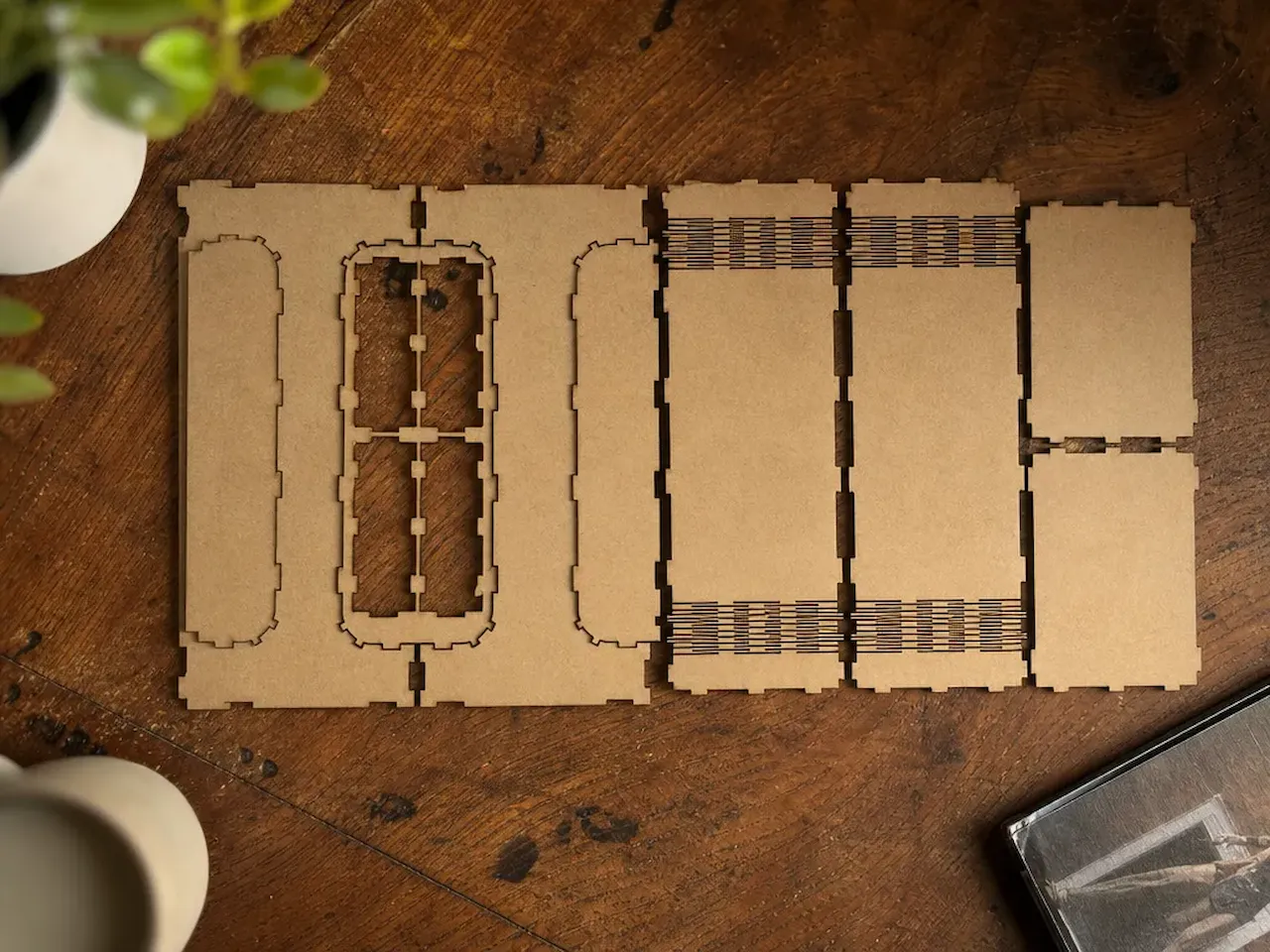 [Laser cut and engrave] Kit de piezas de madera para ensamblar caja organizadora