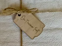 [Laser cut and engrave] Étiquette en bois avec inscription On t'aime fort