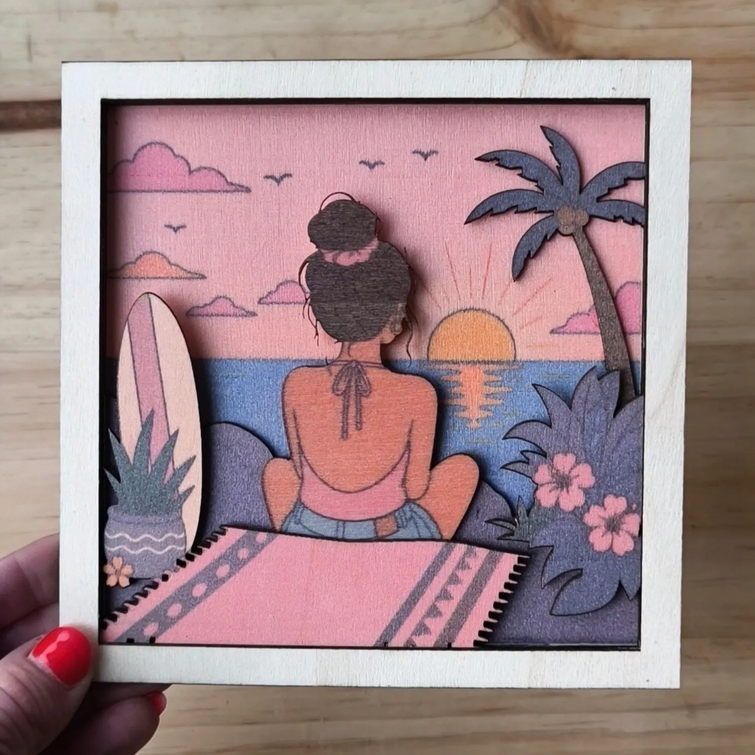 [Laser cut and engrave,Inkjet printing] ✨ Cinco capas, infinitas historias
