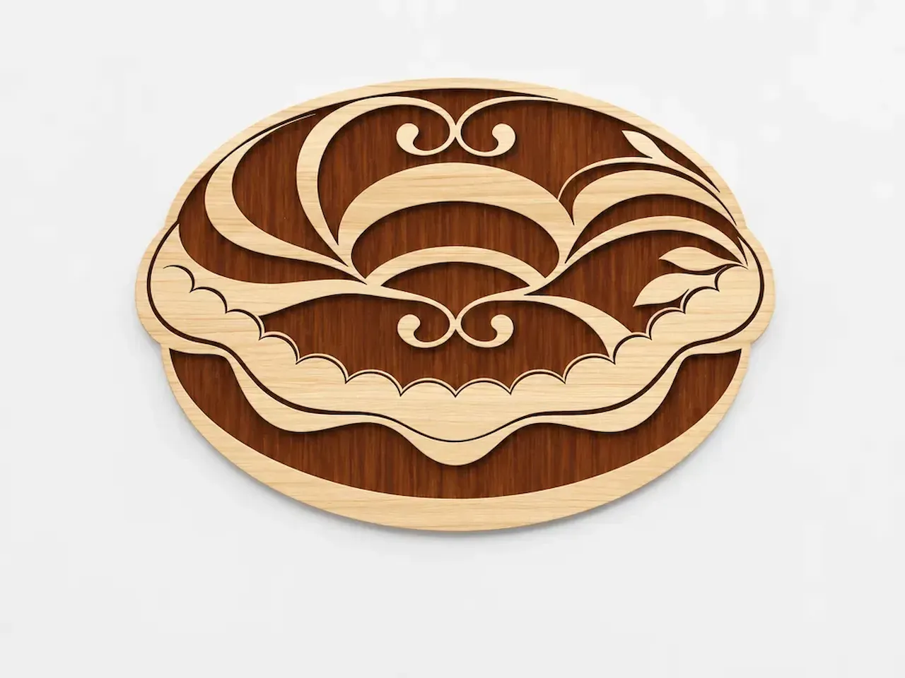 [Laser cut and engrave] Donut - Decorative Laser Cut Design