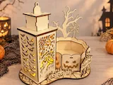 [Laser cut and engrave] Centre de table Halloween avec lanterne lumineuse et bol à bonbons