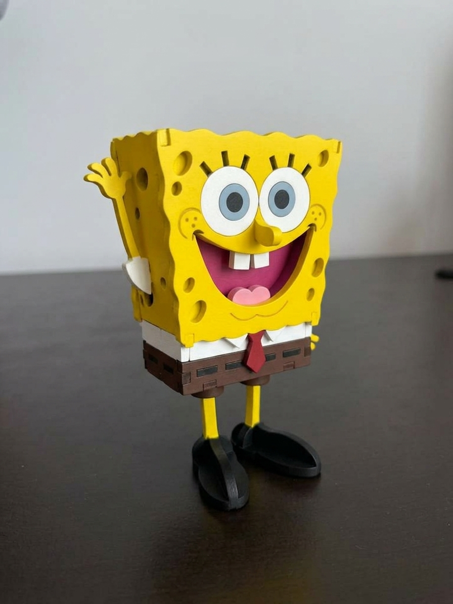 [Laser cut and engrave] Figura decorativa de Bob Esponja