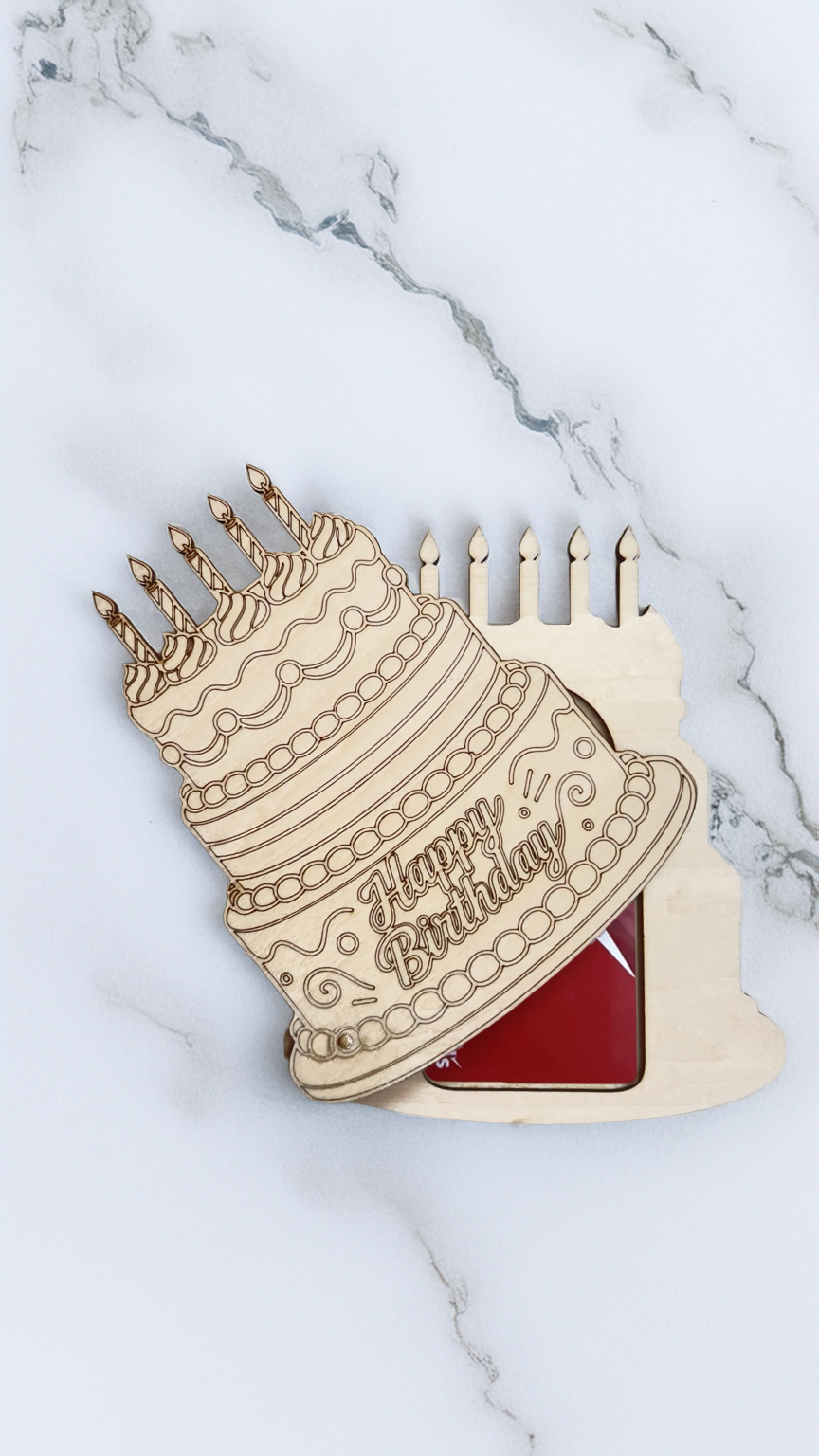 Birthday Cake "Twist" Gift Card Holder instruction: step 1 - 