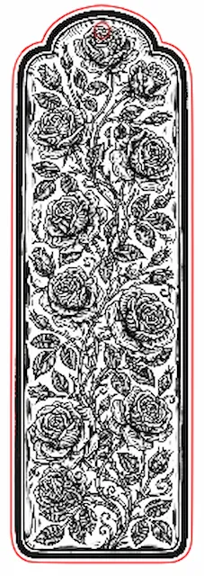 Marque page Roses.xs