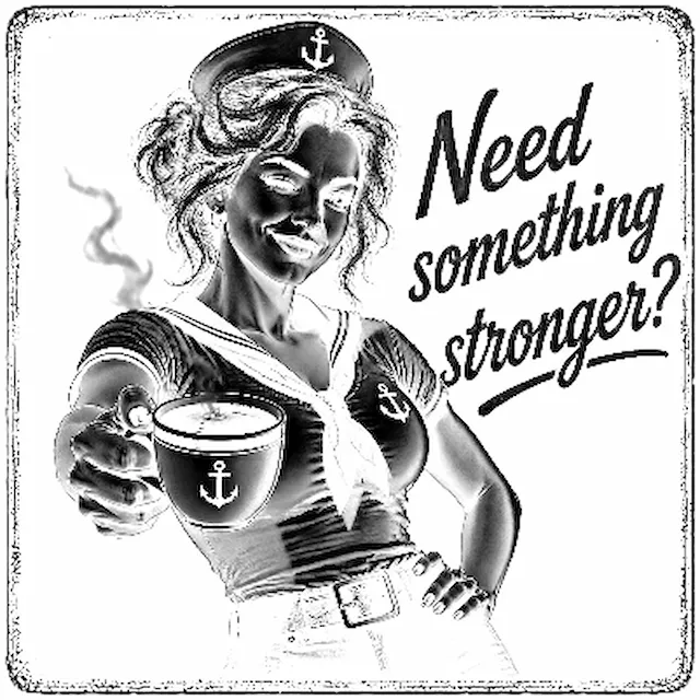 F2 Slate Coaster Square Need something stronger - female sailor.xs