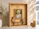 [Laser cut and engrave] Personalized Memorial Shadow Box Photo Frame for Remembrance Laser Cut Bundle. Family Memorial