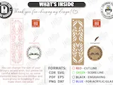 [Laser cut and engrave] Intricate wooden bookmarks with hanging charms featuring floral, celestial, and fantasy motifs Laser Cut bundle