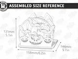 [Laser cut and engrave] Halloween Shadow Box Tea Light Candle Holder Laser Cut Bundle. Halloween Silhouette. Home Decor