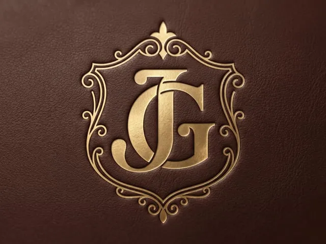 JG Refined Signature Beauty & Cosmetic Monogram Logo – Stylish Initials for Skincare, Makeup, Fashion, Boutique Branding & Premium Packaging