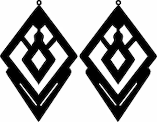 Anting geometris motif kotak berangkai.svg