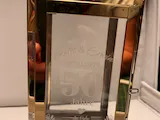[Laser cut and engrave] Goldene Hochzeit Laterne mit Gravur für Steffi und Erwin