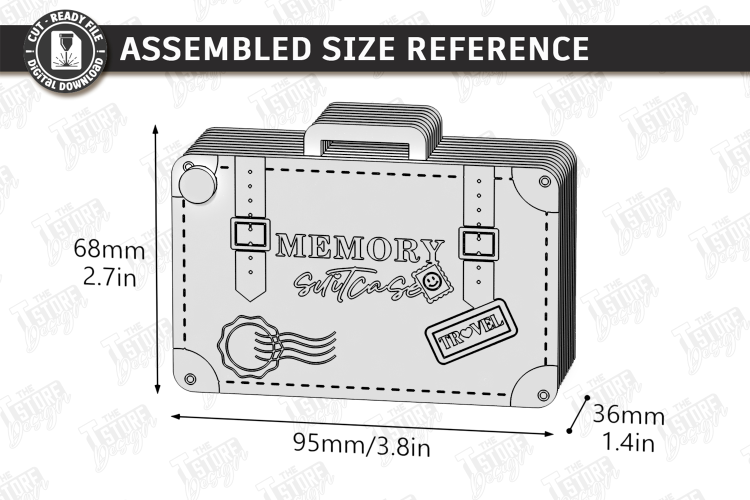 [Laser cut and engrave] Wooden SD Card and Memory Storage Organizer Cases Laser Cut Bundle. SD Card Case. Storage Box