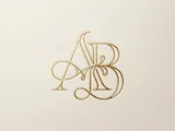 [Laser cut and engrave] Elegant Interlocking AB Lettermark Logo
