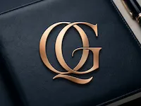 [Laser cut and engrave] Elegant QG Monogram Logo Design