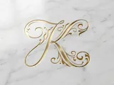 [Laser cut and engrave] K Elegant Wedding Monogram Logo – Refined Bridal Initial for Laser Cut Signs, Cake Toppers, Invitations, Engraving & Cricut Projects