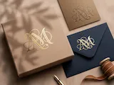 [Laser cut and engrave] AM Signature Interwoven Monogram Logo