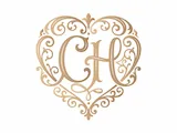 [Laser cut and engrave] Romantic Wedding Monogram Bundle SVG PNG | Ornate Heart Letter Monograms CA-CZ | Elegant Bridal Initial Logo Set