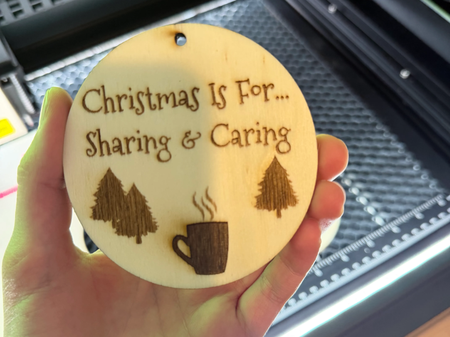 Christmas Tree Ornament free Christmas SVG laser cut design