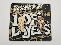 [Laser cut and engrave,Inkjet printing] Cute Otter Stud Earrings