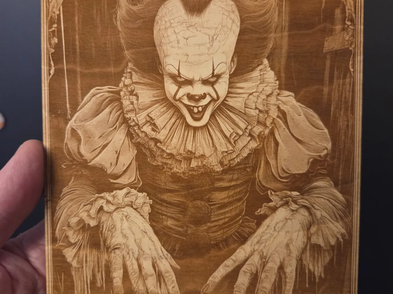 Pennywise the Dancing Clown horror portrait wall art