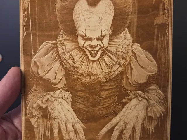 Pennywise the Dancing Clown horror portrait wall art