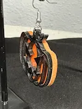[Laser cut and engrave] Jack-o'-lantern pumpkin dangle earrings for Halloween