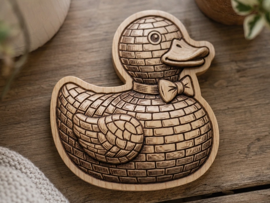 Wooden Duck - Brick Pattern Texture