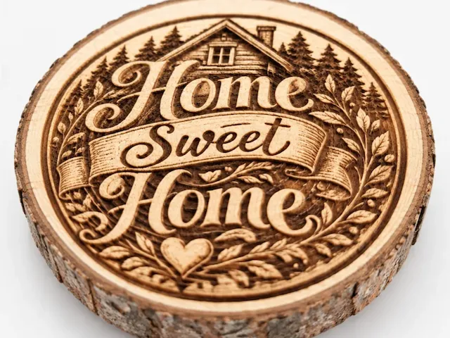 Home Sweet Home on pinewood
