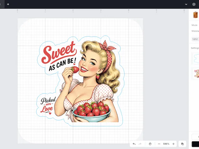 Desain Halftone Vintage Disublimasikan ke Kanvas Tote. instruction: step 3 - Sedikit Sesuatu yang Ekstra