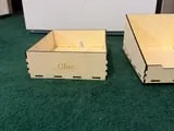 [Laser cut and engrave] Modular Desktop Storage Cubby System with Labelable Bins