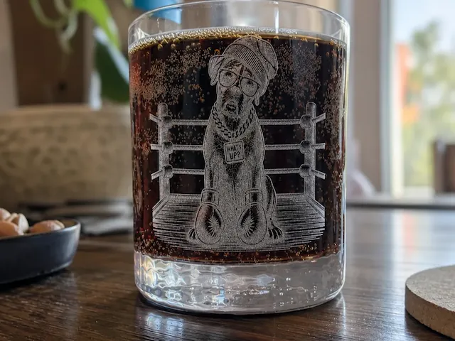 Boxer Dog Funny Glass Tumbler Wrap