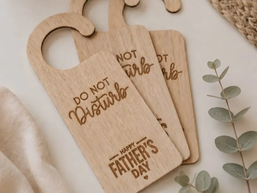 Do Not Disturb Father's Day Door Hanger