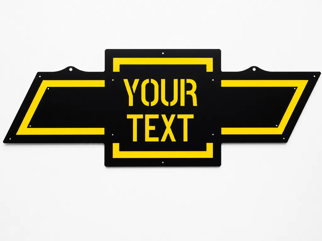 Customizable Chevrolet Automotive Style Sign