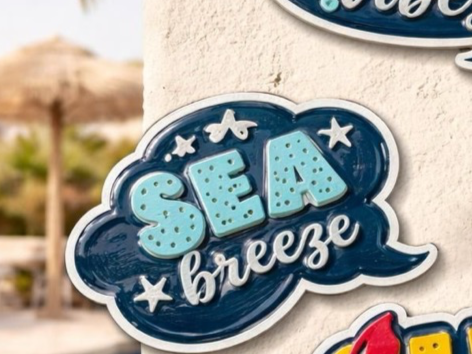 Sea Breeze Summer Sign