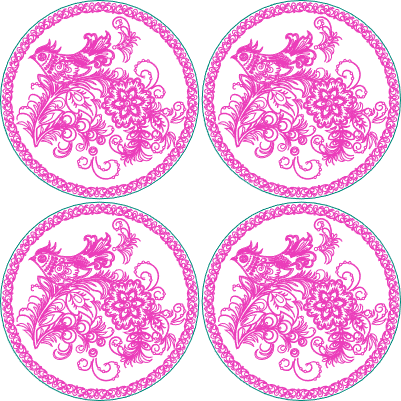 Floral Bird Drink Coaster.xs