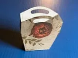 [Laser cut and engrave] Small Paper Favor Box with Floral Rose Print