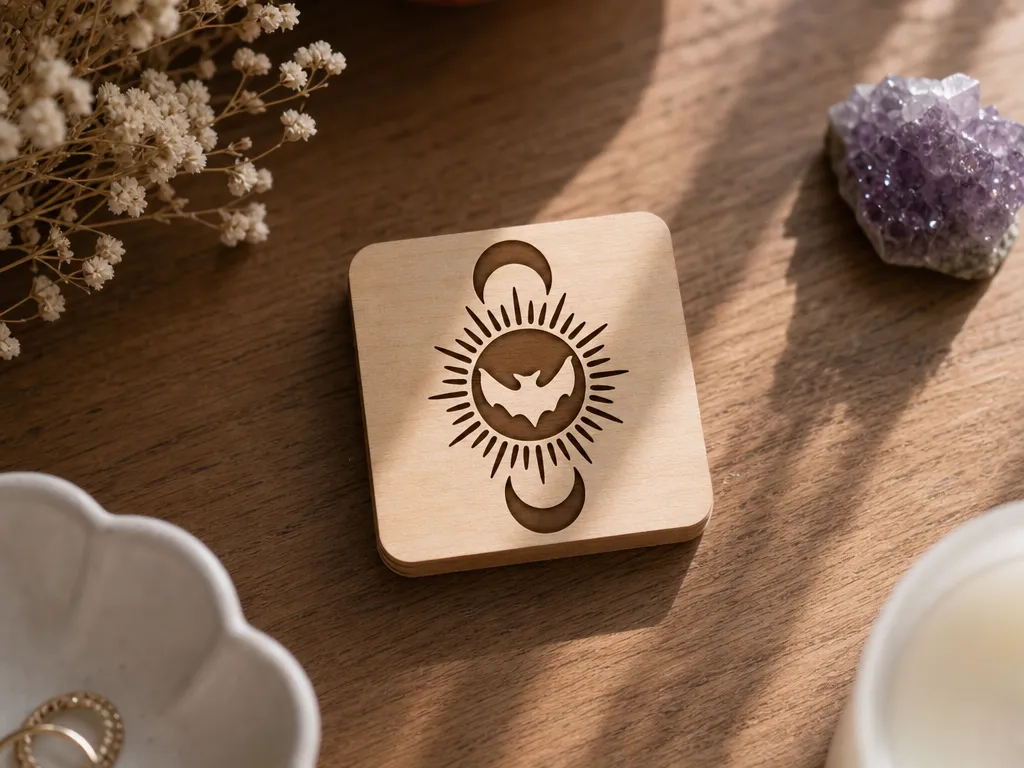 Halloween Celestial Bat Coaster