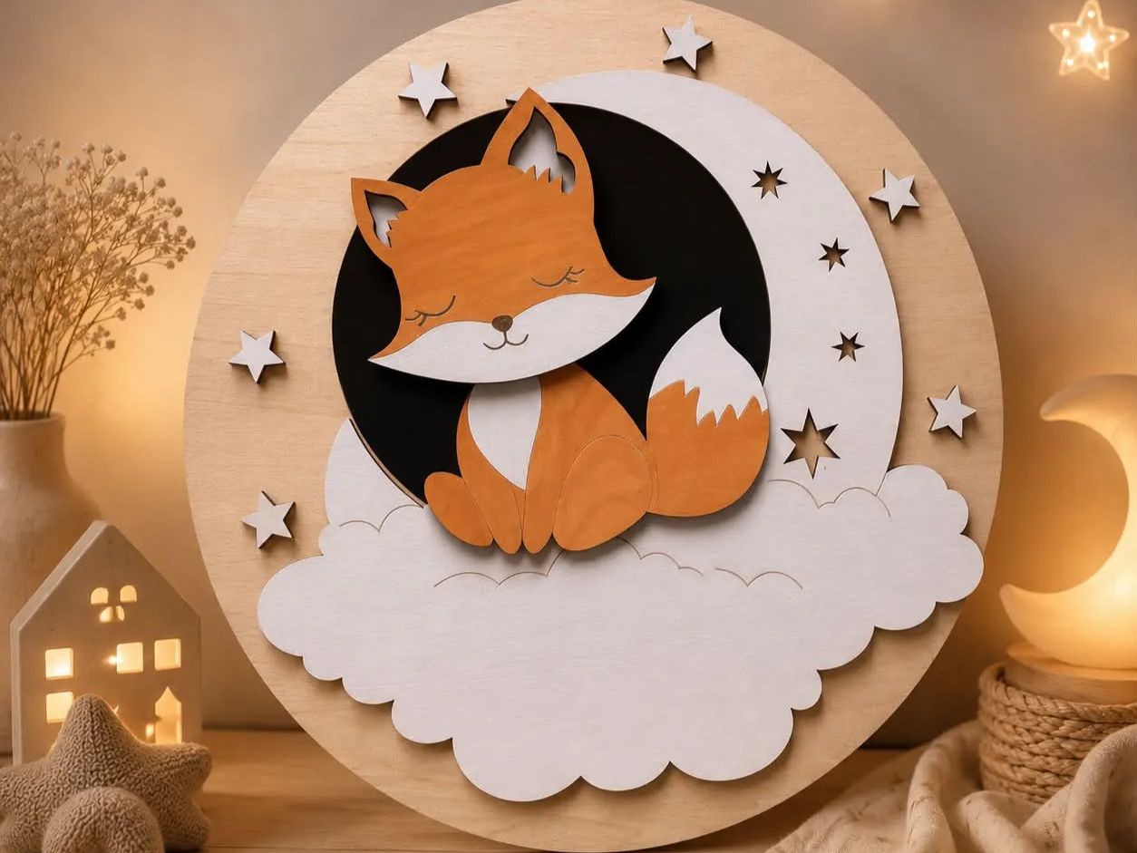 Décoration murale renard
