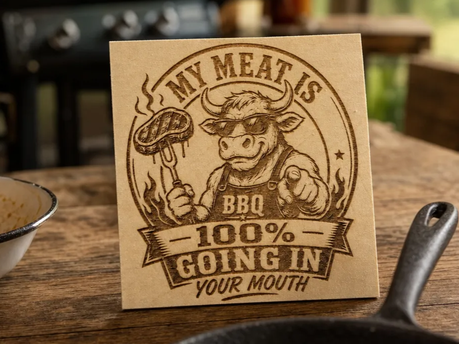 My Meat Is 100% Going In Your Mouth BBQ Cow Sign