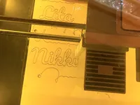 [Laser cut and engrave] Personalized Script Name Sign for Wall Decor