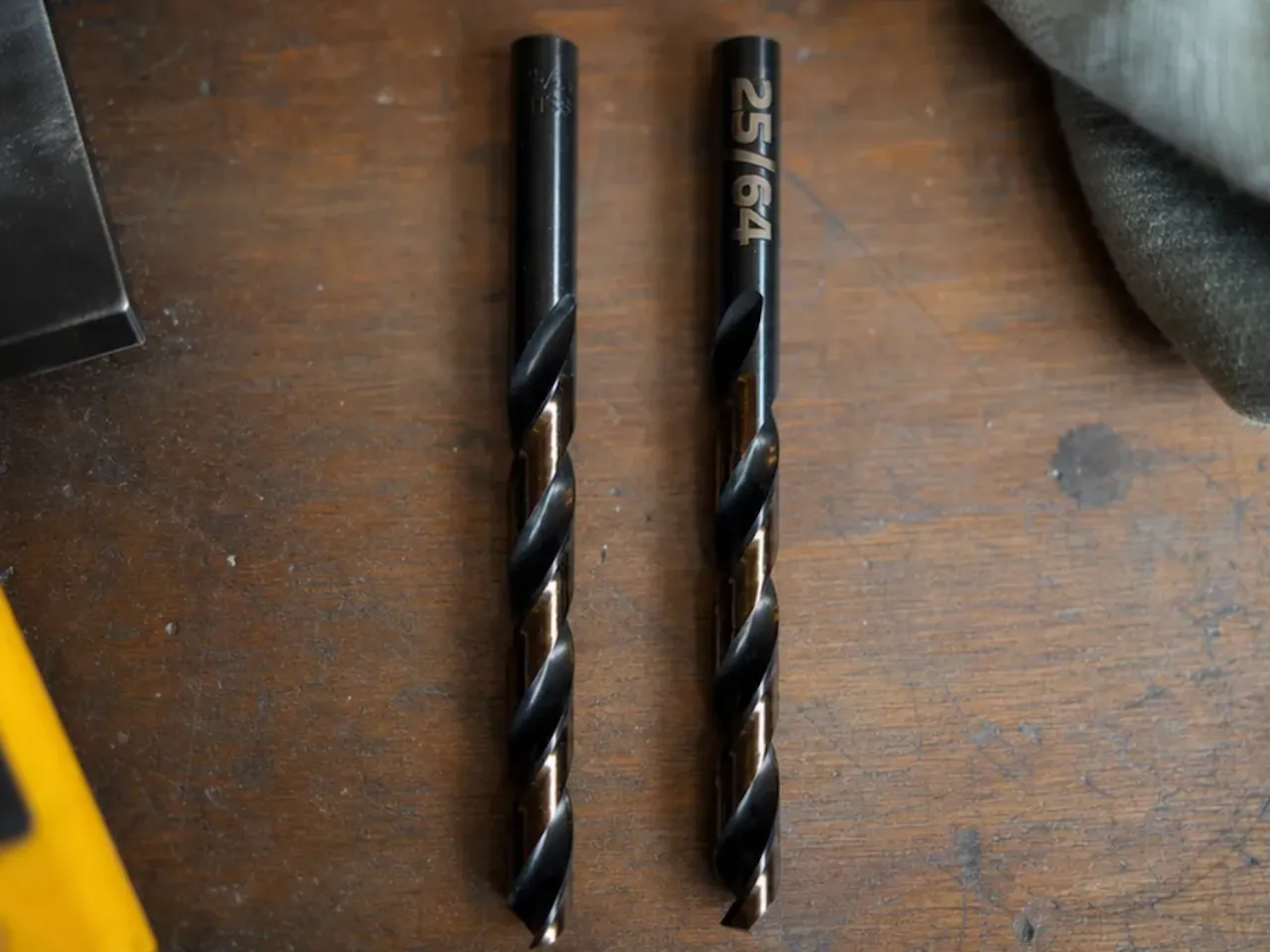 [Laser cut and engrave] 25/64 Inch Black Oxide Twist Drill Bits