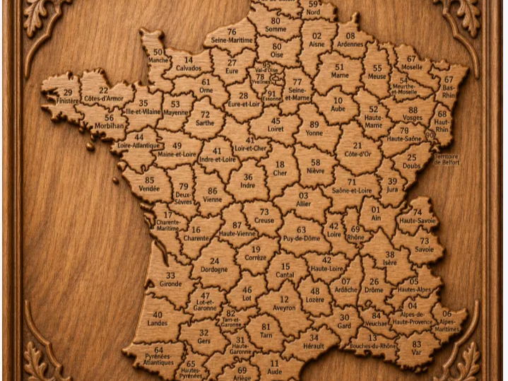 carte de france aimant