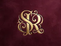 [Laser cut and engrave] SR Ornate Royal Flourish Monogram