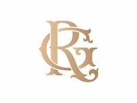 [Laser cut and engrave] Monogramme entrelacé avec les lettres R et G en finition dorée